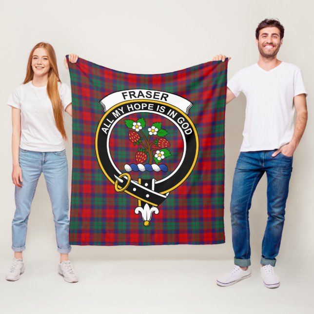 Klan Fraser of Altyre Tartan Play Fleecefilt (På plats)