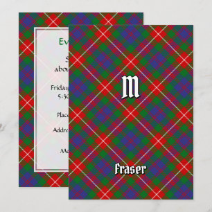 Klan Fraser of Lovat Tartan Inbjudningar