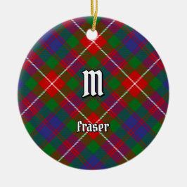 Klan Fraser of Lovat Tartan Julgransprydnad Keramik