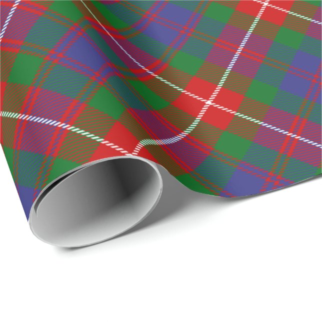 Klan Fraser of Lovat Tartan Presentpapper (Rullad Hörn)