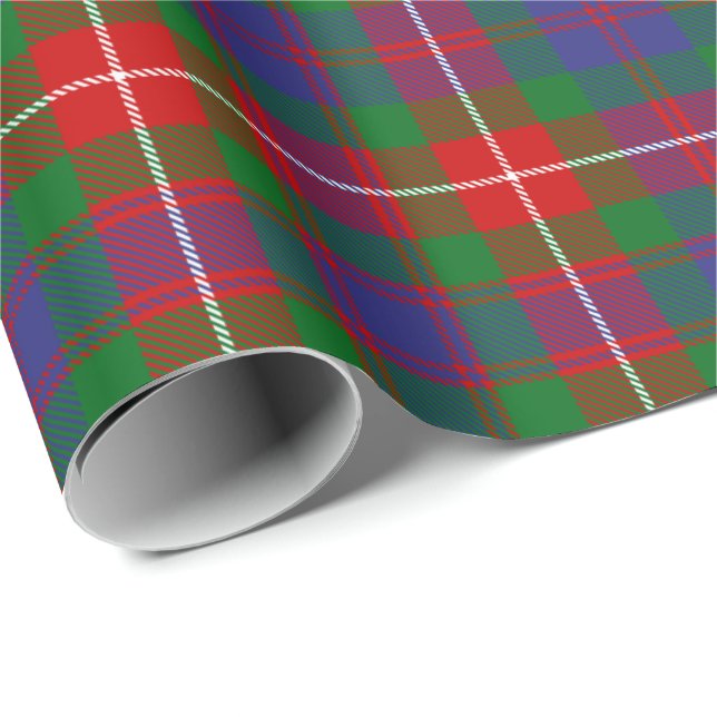 Klan Fraser of Lovat Tartan Presentpapper (Rullad Hörn)