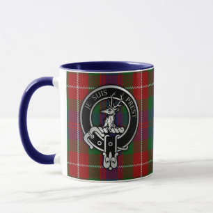 Klan Fraser of Lovat Vapensköld & Tartan Mugg