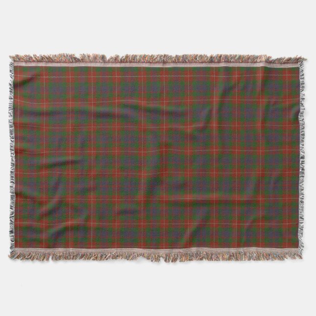 Klan Fraser Scottish Highland Tartan Mysfilt (Framsidan)
