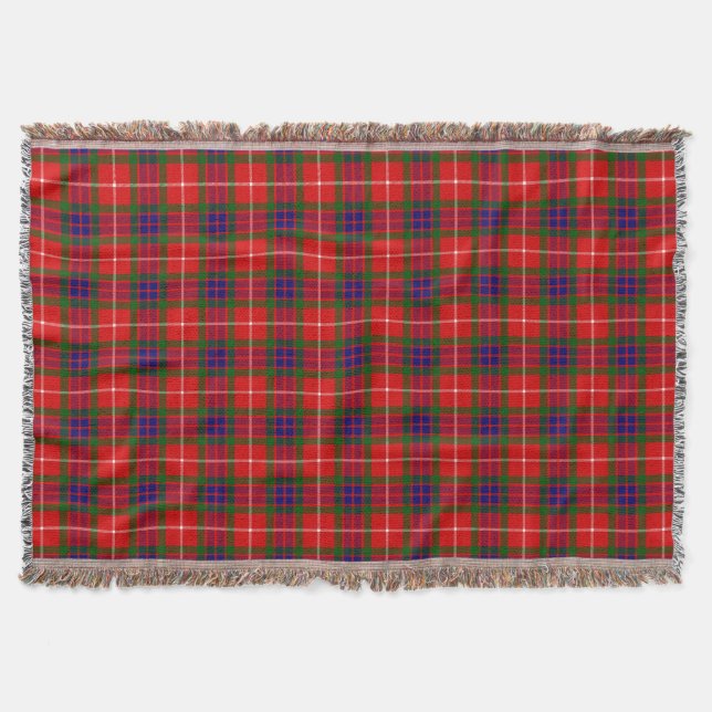 Klan Fraser Tartan Filt (Framsidan)