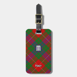 Klan Fraser Tartan Luggage Tag Bagagebricka