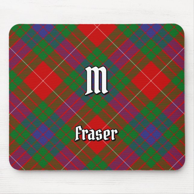 Klan Fraser Tartan Mouse Pad Musmatta (Framsidan)