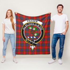 Klan Fraser Tartan Play Fleecefilt