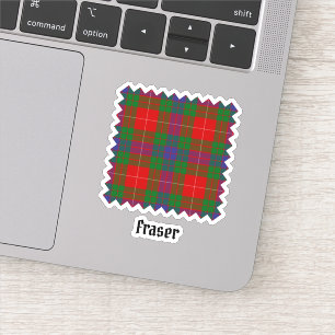 Klan Fraser Tartan Sticker Klistermärken
