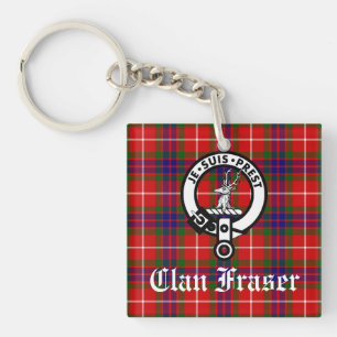 Klan Fraser Vapensköld Badge och Tartan