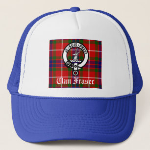 Klan Fraser Vapensköld Badge och Tartan Keps