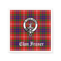 Klan Fraser Vapensköld Badge Tartan Anpassade