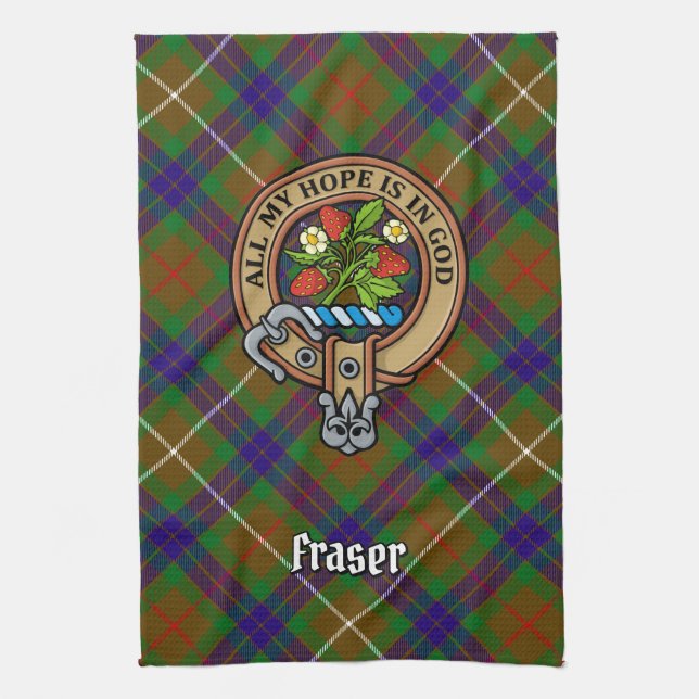 Klan Fraser Vapensköld Kitchen Towel Kökshandduk (Vertikal)