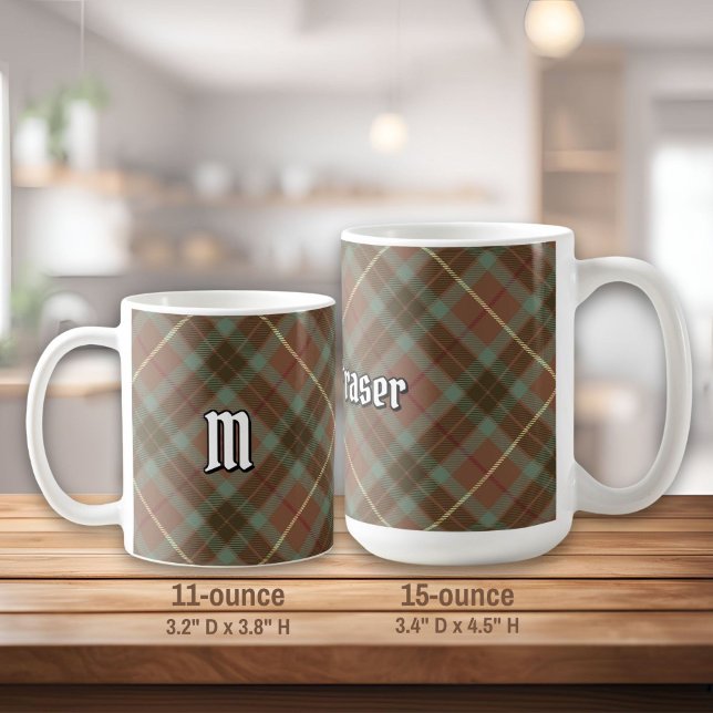 Klan Fraser Weasted Hunting Tartan Coffee Mugg (Skapare uppladdad)