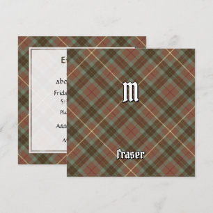 Klan Fraser Weasted Hunting Tartan Inbjudningar