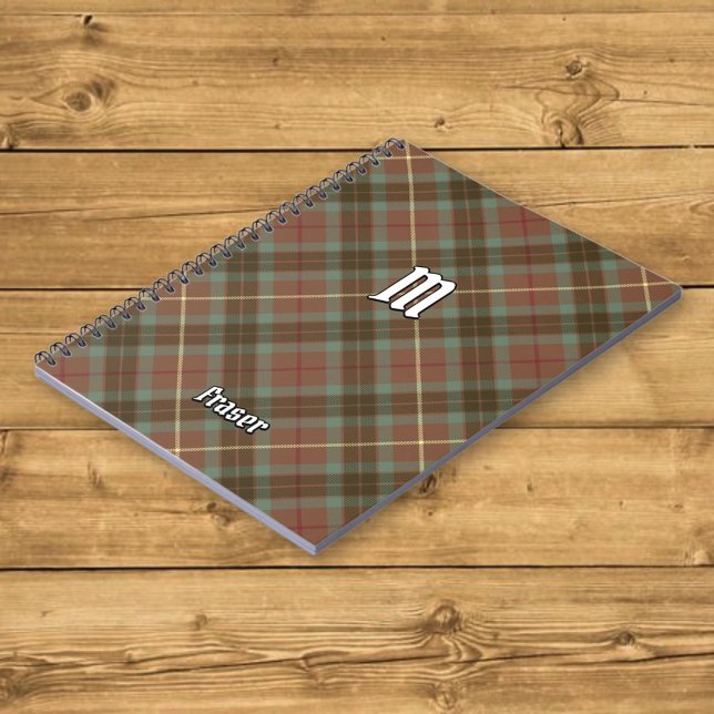 Klan Fraser Weasted Hunting Tartan Notebook Anteckningsbok (Skapare uppladdad)