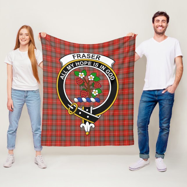 Klan Fraser Weasted Tartan Play Fleecefilt (På plats)