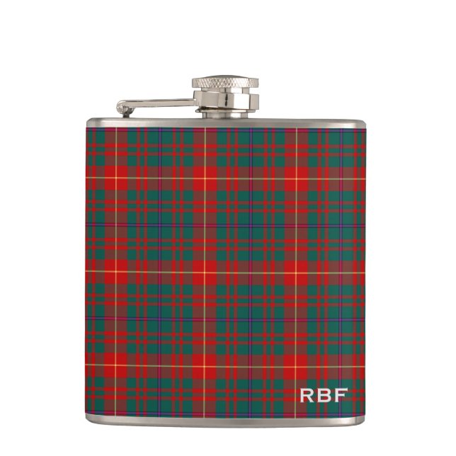 Klan Fulton Tartan Monogrammed Fickplunta (Framsidan)