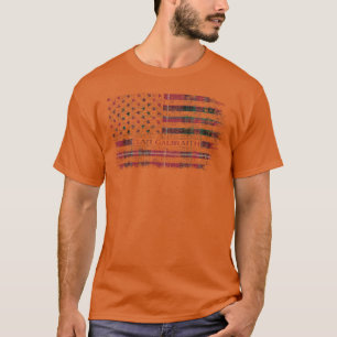 Klan Galbraith Maroon Scottish tartan US flagga Sc T Shirt