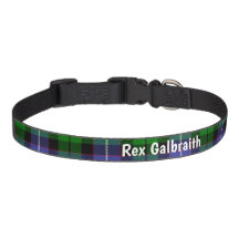 Klan Galbraith Tartan Dog Collar