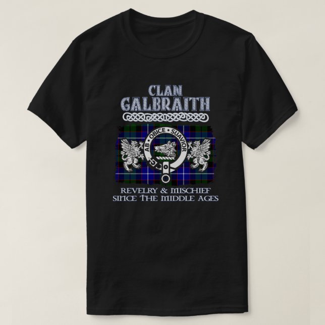 Klan Galbraith vapensköld Scottish klans Scottish  T Shirt (Design framsida)