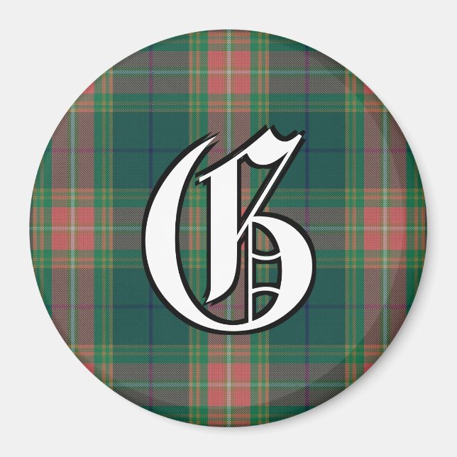Klan Gallagher Family Irish Tartan Play Accents Magnet (Framsidan)
