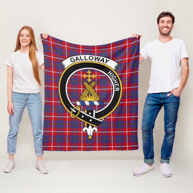 Klan Galloway Red Tartan Play Fleecefilt (På plats)