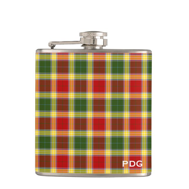 Klan Gibbs Tartan Monogram Fickplunta (Framsidan)
