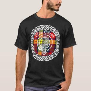 Klan Gibson-efternamn efternamn Scottish Tartan Cr T Shirt