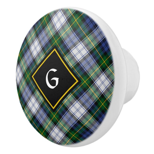 Klan Gordon Dress Tartan Ceramic Knob Knopp (Höger)
