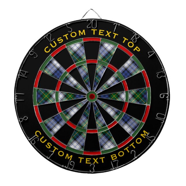 Klan Gordon Dress Tartan Dart Board Darttavla (Framsidan)