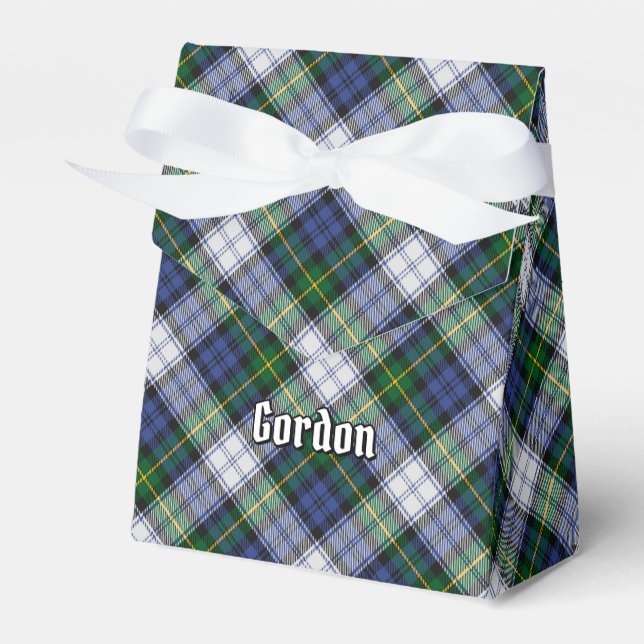Klan Gordon Dress Tartan Favor Box Presentaskar (Framsidan Sidan)