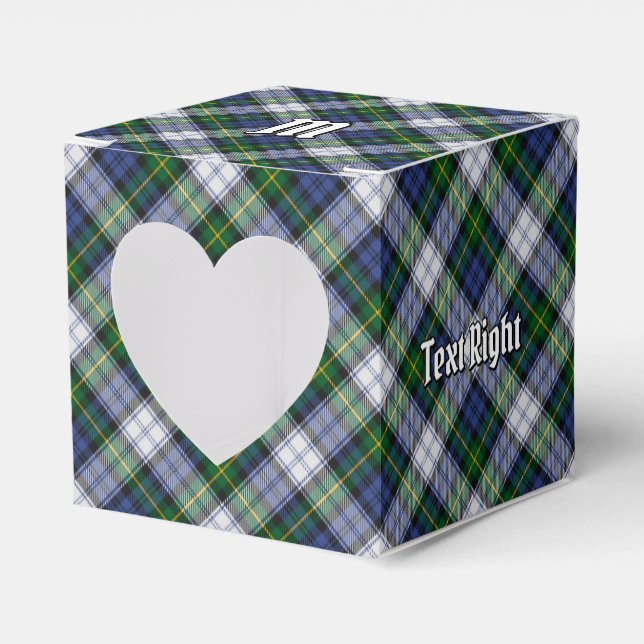 Klan Gordon Dress Tartan Favor Box Presentaskar (Framsidan Sidan)