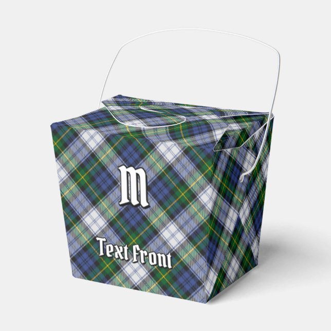 Klan Gordon Dress Tartan Favor Box Presentaskar (Framsidan Sidan)