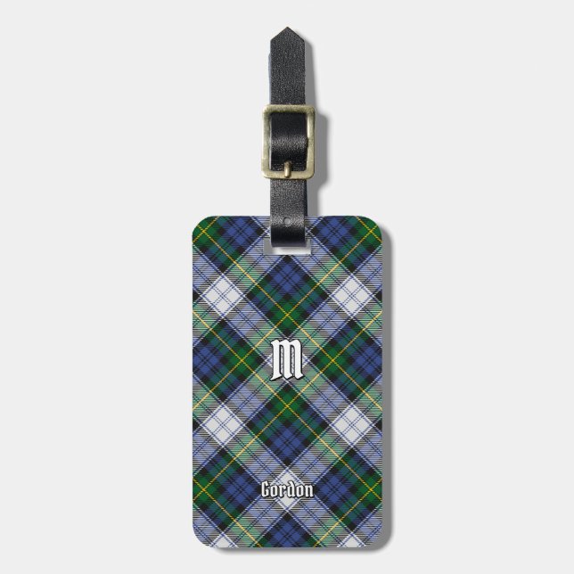Klan Gordon Dress Tartan Luggage Tag Bagagebricka (Vertikal Framsida)
