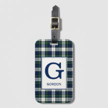 Klan Gordon Dress Tartan Monogrammed