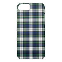 Klan Gordon Dress Tartan Navy Blue and White Play