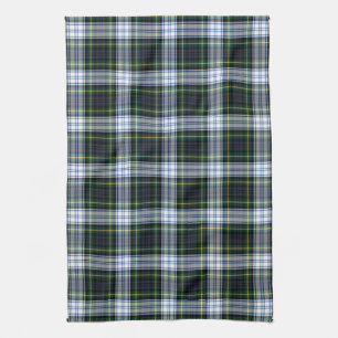 Klan Gordon Play Tartan Grönt White Check Kökshandduk