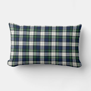 Klan Gordon Royal Blue and White Dress Tartan Lumbarkudde