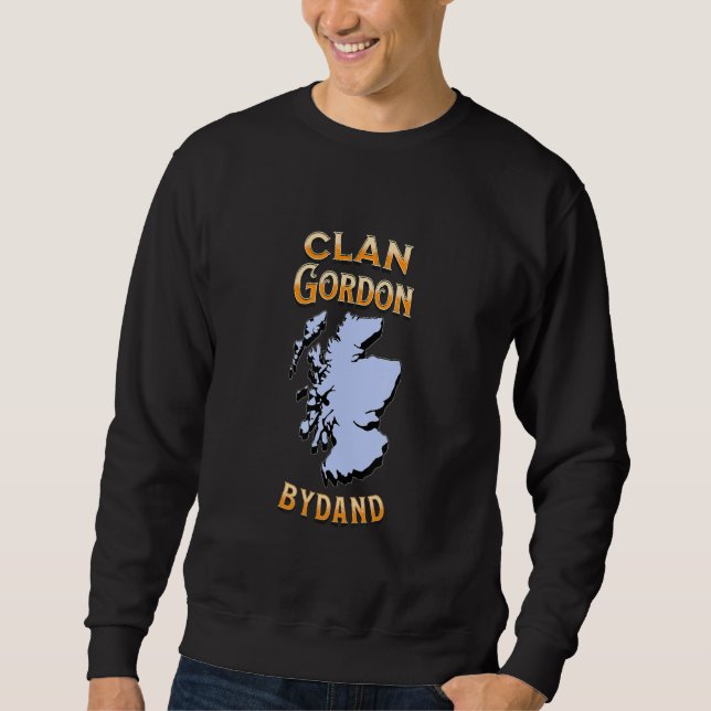Klan Gordon Scottish Motto Vapensköld Lång Ärmad Tröja (Framsida)