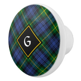 Klan Gordon Tartan Ceramic Knob Knopp