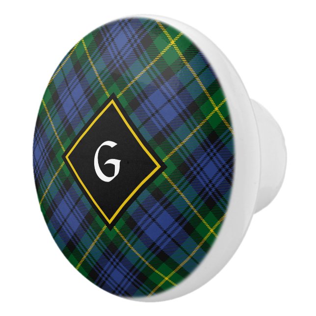 Klan Gordon Tartan Ceramic Knob Knopp (Höger)