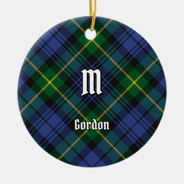 Klan Gordon Tartan Ceramic Ornament (Framsidan)