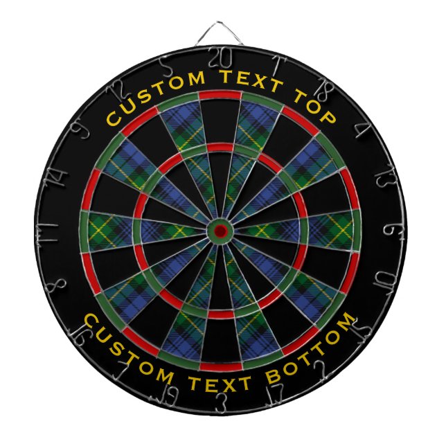 Klan Gordon Tartan Dart Board Darttavla (Framsidan)