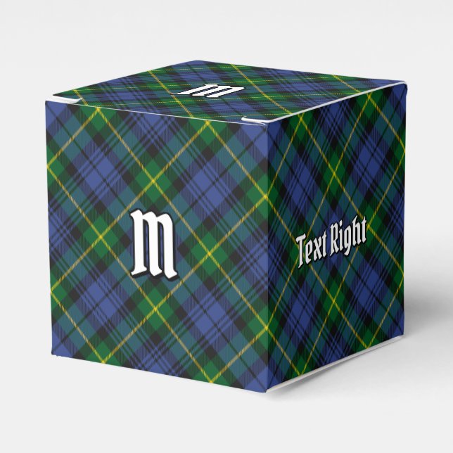 Klan Gordon Tartan Favor Box Presentaskar (Framsidan Sidan)