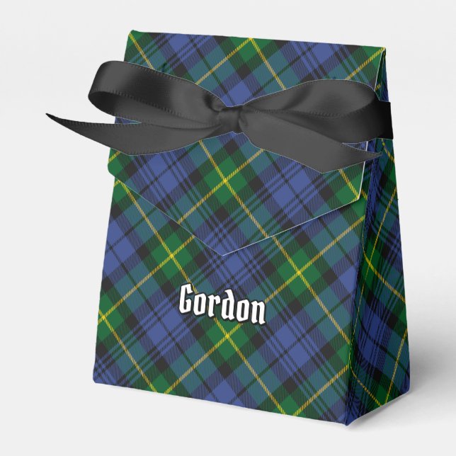 Klan Gordon Tartan Favor Box Presentaskar (Framsidan Sidan)