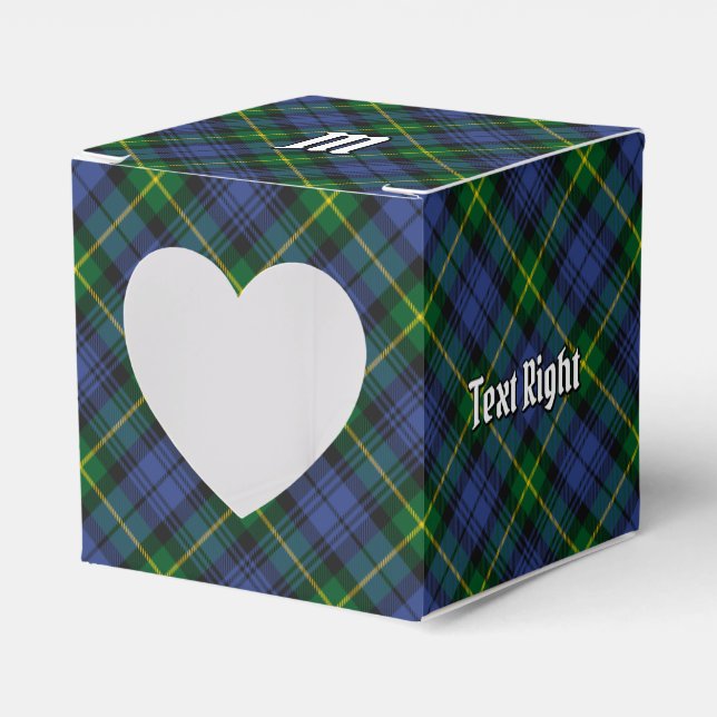 Klan Gordon Tartan Favor Box Presentaskar (Framsidan Sidan)
