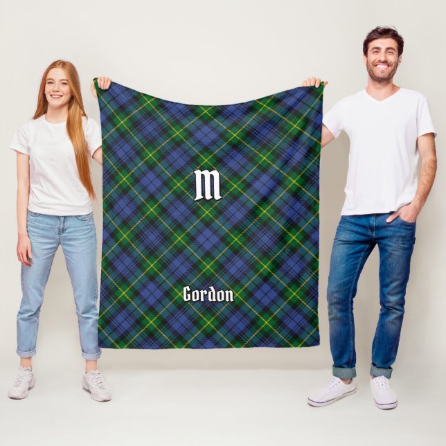 Klan Gordon Tartan Fleece Blanket (På plats)