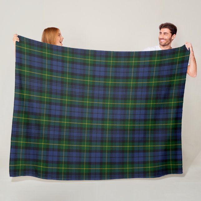 Klan Gordon Tartan Fleece Blanket (På plats)