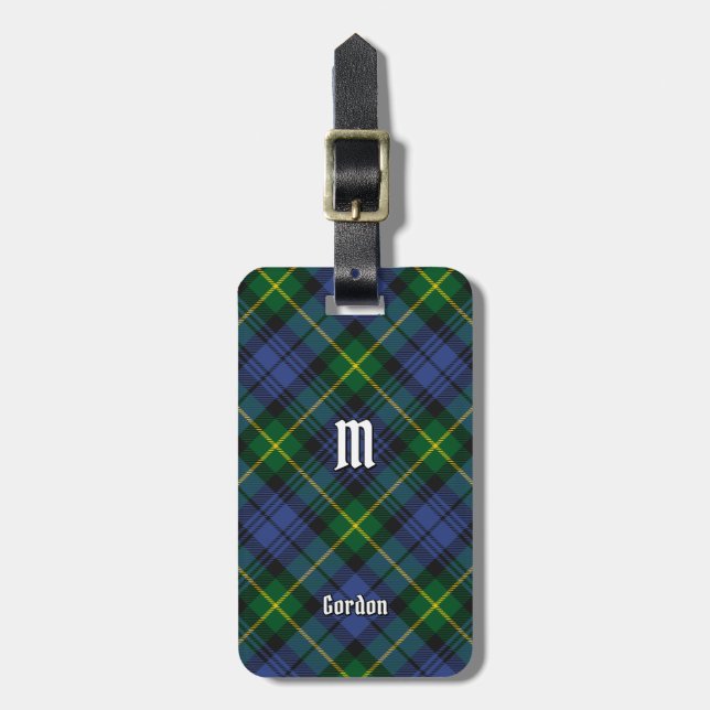 Klan Gordon Tartan Luggage Tag Bagagebricka (Vertikal Framsida)