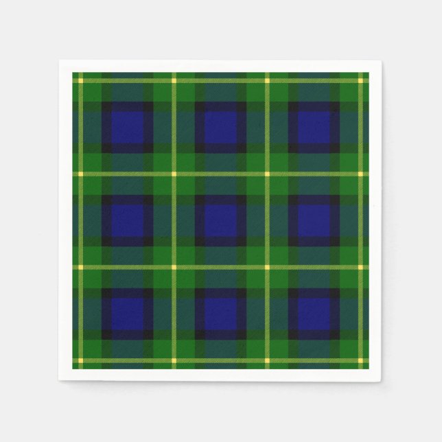Klan Gordon Tartan Pappersservett (Framsidan)
